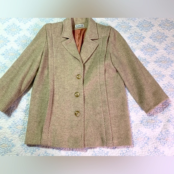 Herman Kay Jackets & Blazers - Herman Kay Petite Waist Length Vintage Wool Blend Lined Coat Made in USA #H001